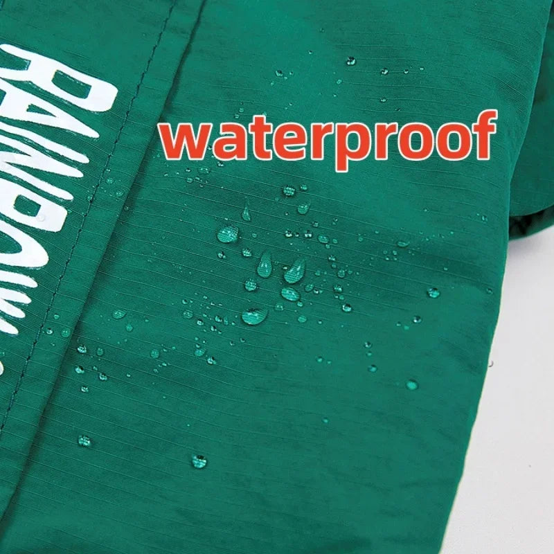 Mono impermeable para mascotas, ropa de invierno de forro polar para perros, abrigo con anilla en D