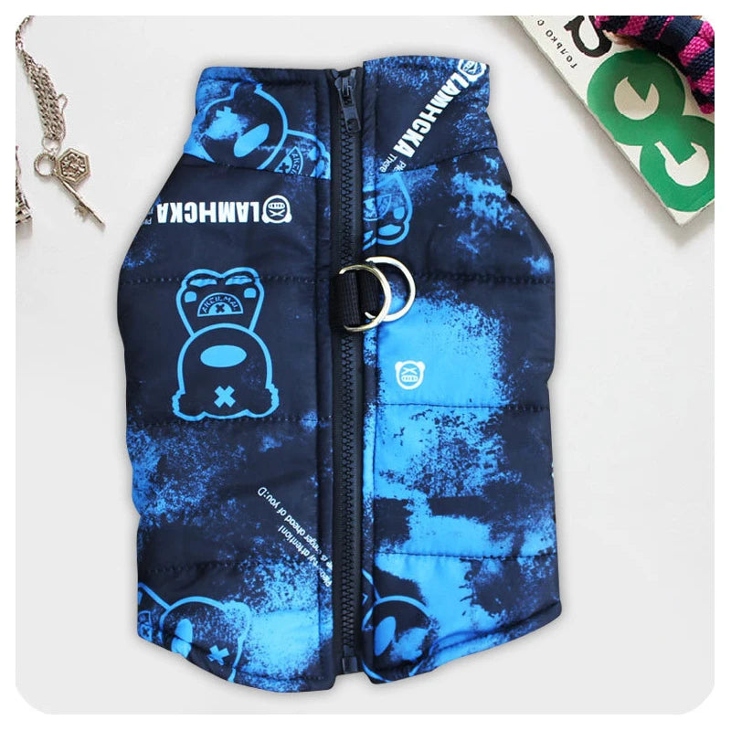 Chaqueta impermeable de moda para perros grandes, ideal para otoño e invierno. Abrigo para mascotas con hebilla de tracción. Disponible en tallas para Doberman Pinscher y Golden Retriever.