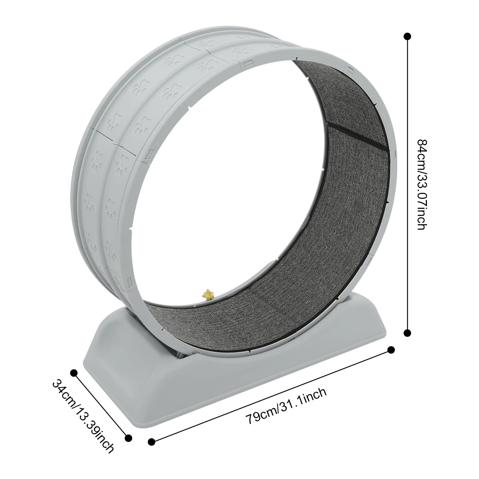 Rueda de correr para gatos, rueda de ejercicio circular para gatos, cinta de correr de plástico