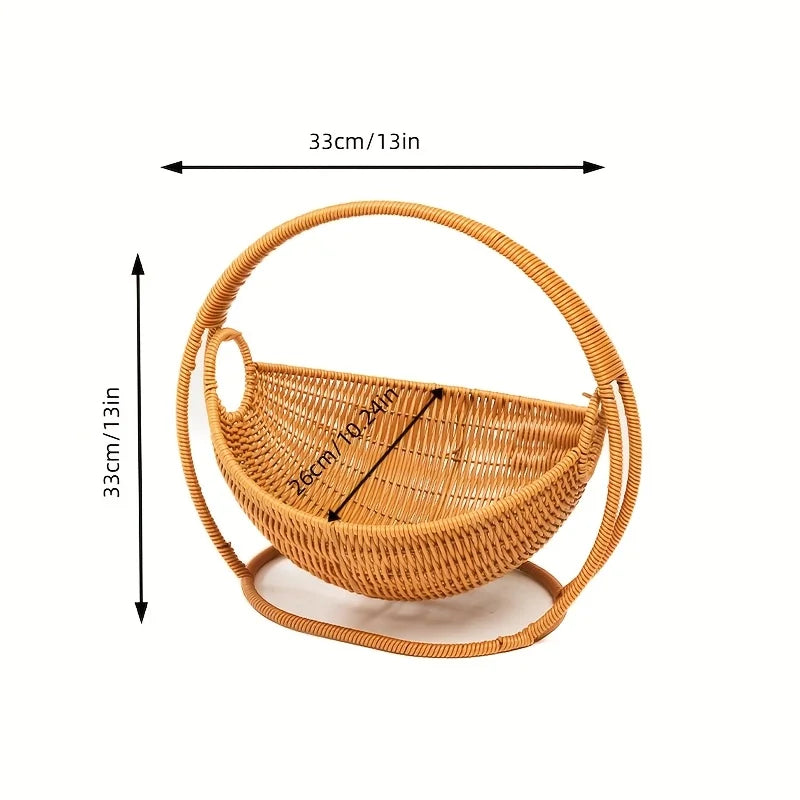 Hamaca para gatos tejida a mano, fácil de montar, cesta para gatos hecha a mano