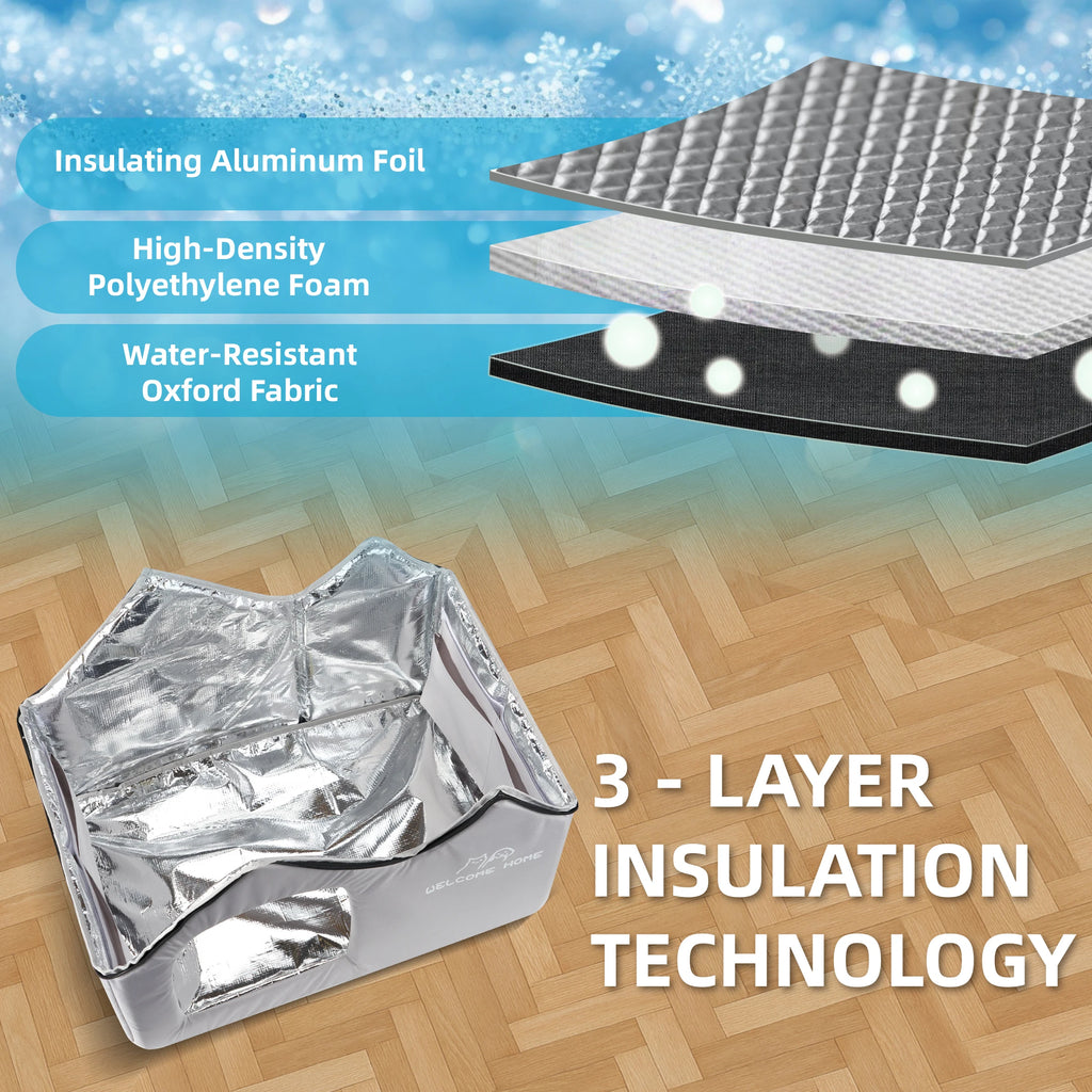 Casa con aire acondicionado para gatos, herramienta de refrigeración para gatos en verano, nido, casa de hielo para perros, casa de hielo para mascotas para gatos de todas las estaciones