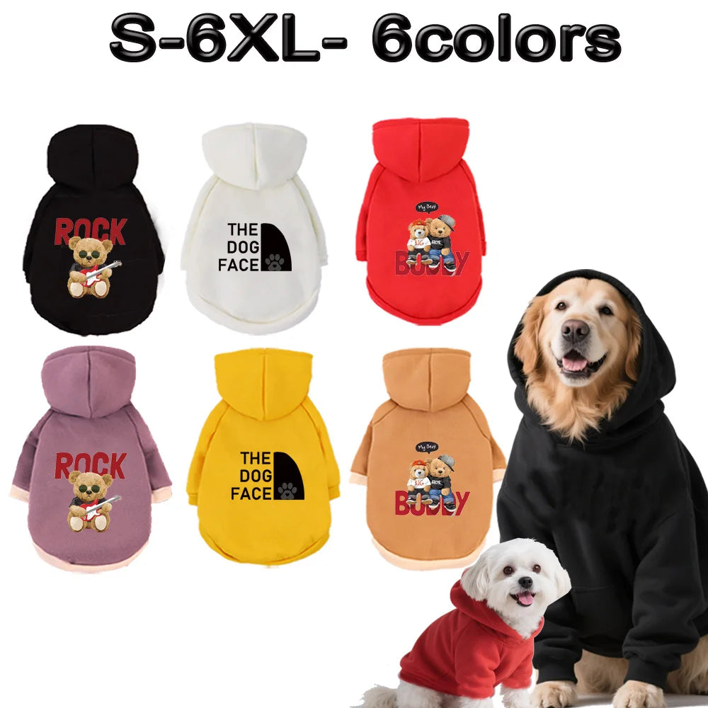Sudadera con capucha para mascotas (gatos y perros). Diseño exclusivo estampado para pomerania y maltés.