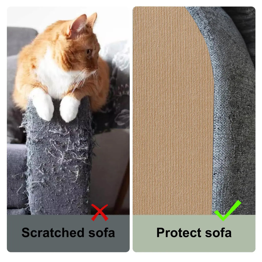 Protector de pared autoadhesivo antiarañazos para gatos, sofá, bricolaje, protección contra arañazos de gatos, patas afiladas, recortable, alfombra, rascador para gatos