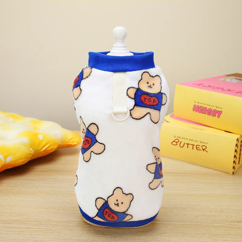 Suéter estilo coreano para gato esfinge con hebilla. Ropa de invierno cálida para mascotas.