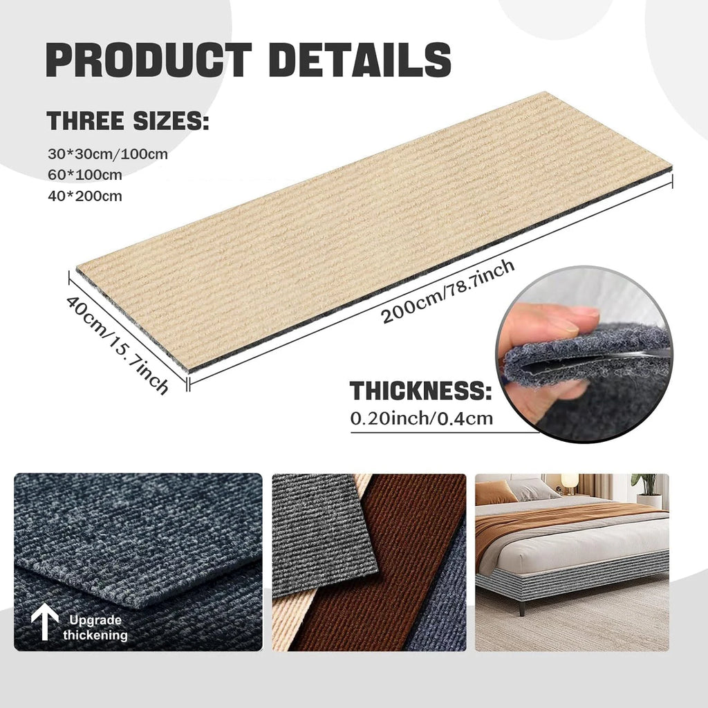 Protector de pared autoadhesivo antiarañazos para gatos, sofá, bricolaje, protección contra arañazos de gatos, patas afiladas, recortable, alfombra, rascador para gatos