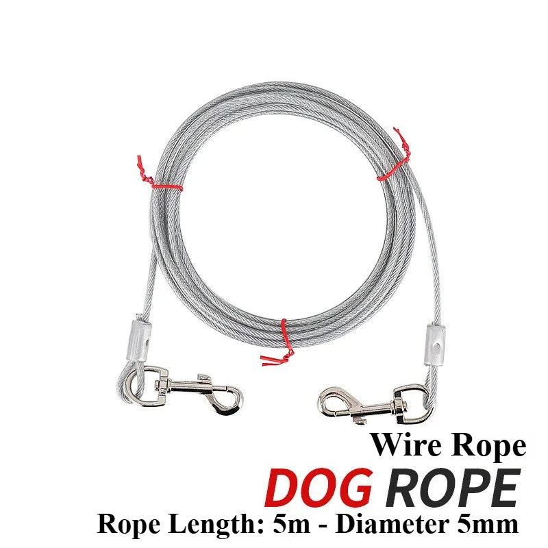 CLS Outdoor Pet Perno de acero para estaca de exterior para mascotas, cadena de alambre de acero