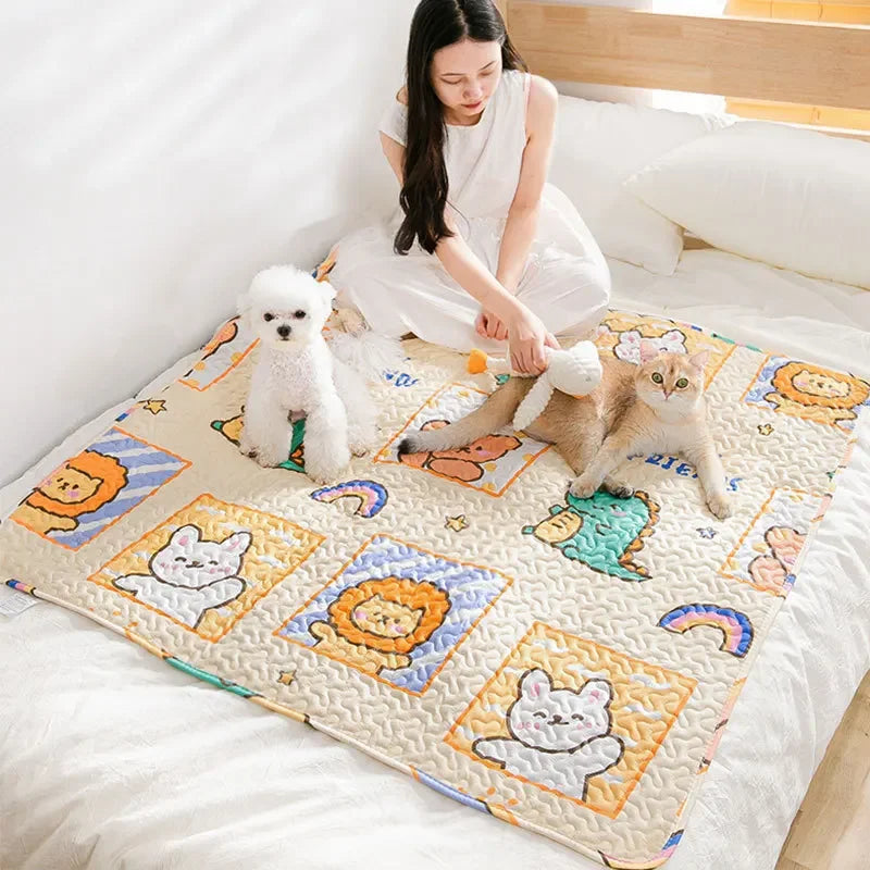 Cojín reutilizable y lavable para gatitos y cachorros, almohadillas de entrenamiento para orinar, alfombrillas de viaje para coche