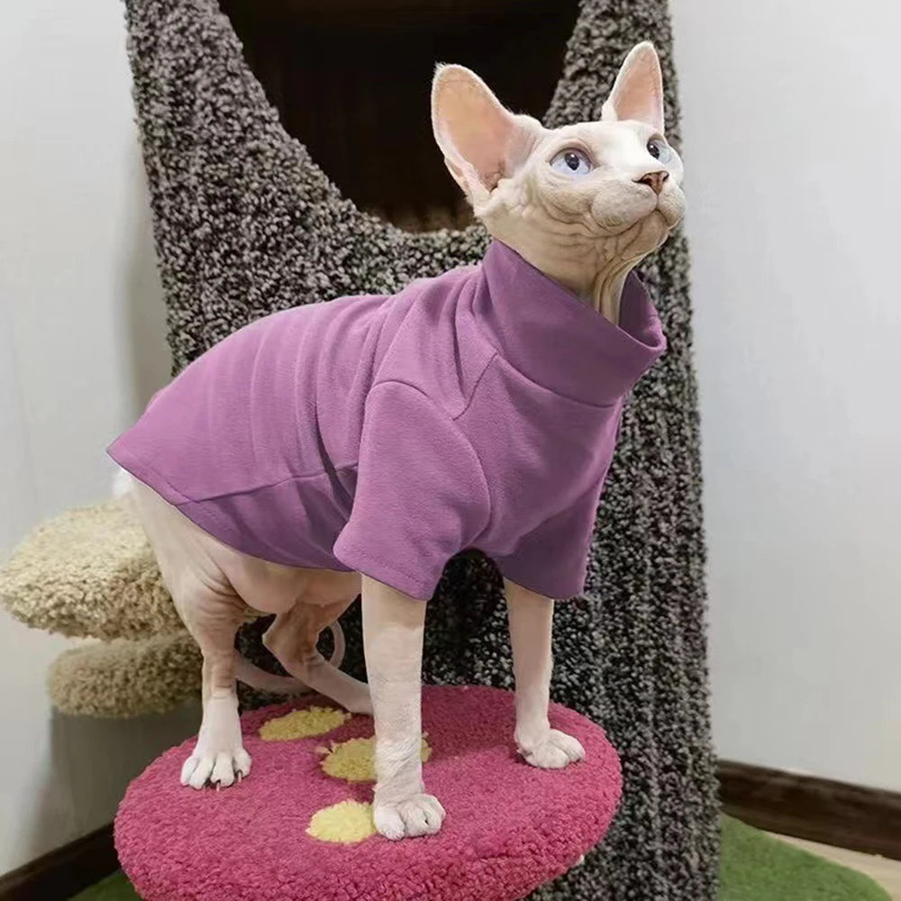 se Kitten Shirts mascotas Clothes ClothSudadera con capucha para mascotas Sphynx Bottom, cálida y acogedora, ideal para primavera e invierno. Perfecta para gatos y perros siameses.ing