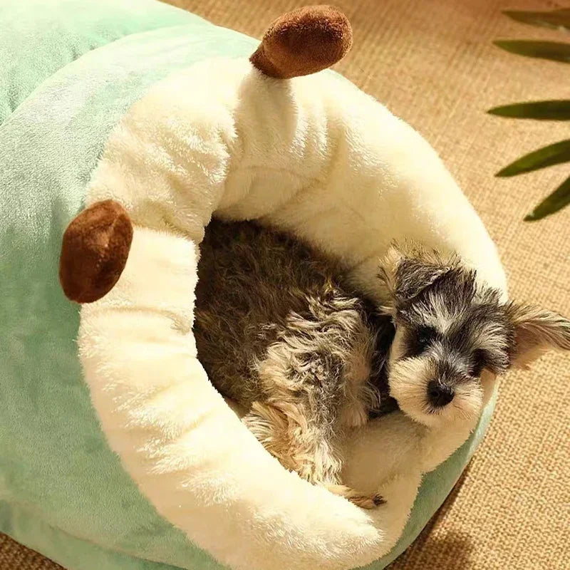 Sofá cama suave y cálido de felpa para perros pequeños y medianos, gatos y otros perros.