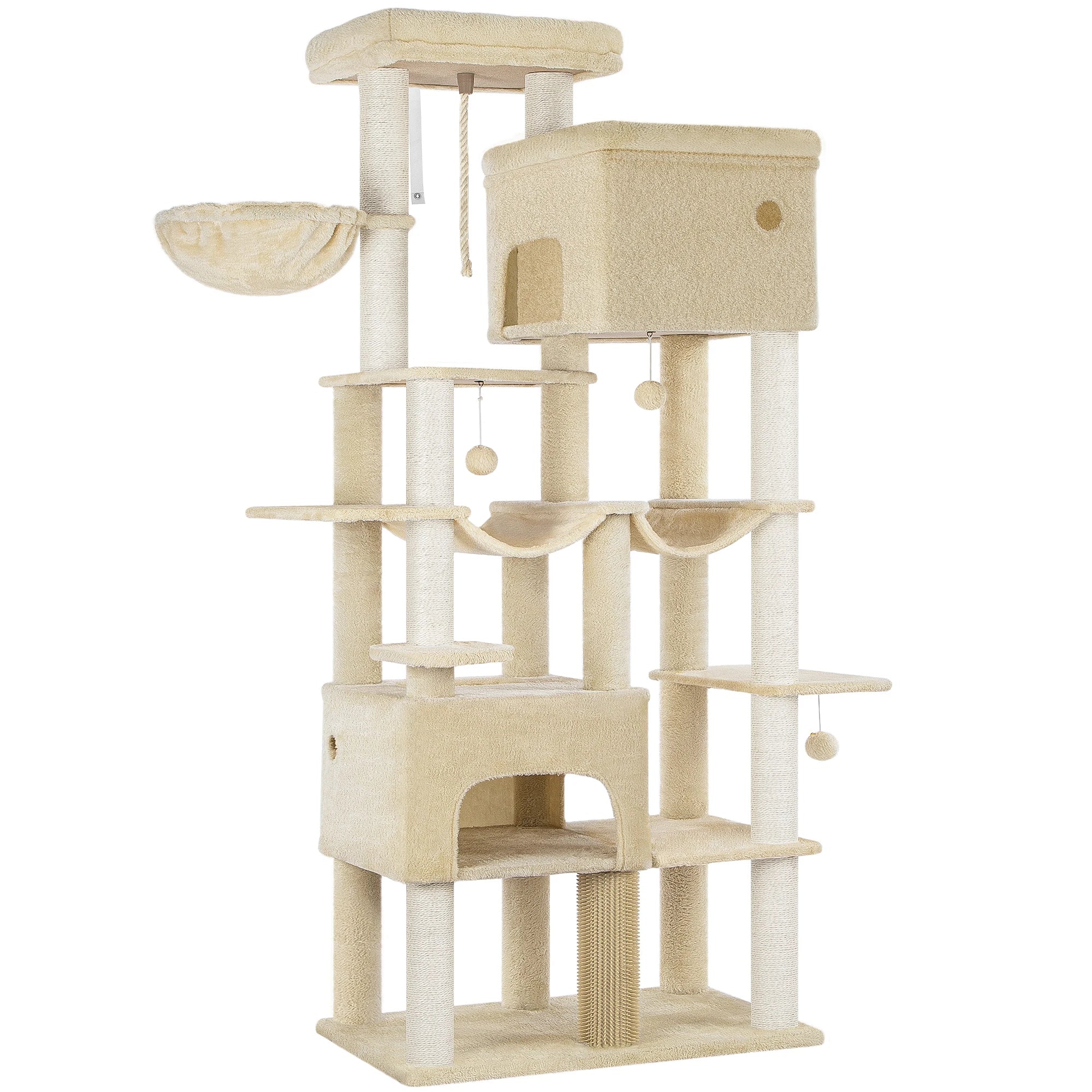 Arbol rascadorpara gatos, con 9 niveles y 200 cm de altura