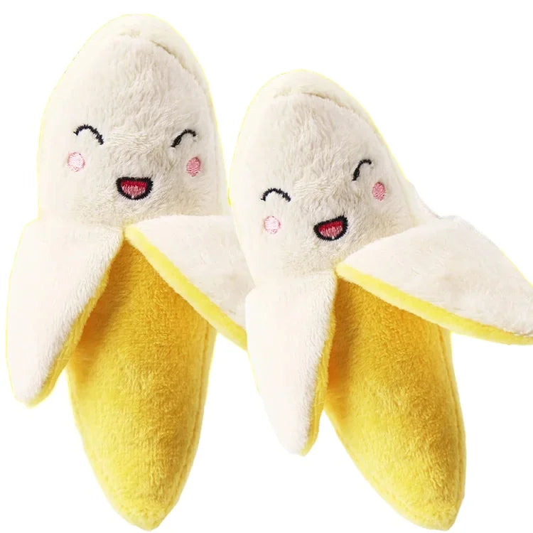 Cama banana para gatos, casita súper suave, adorable cama banana semicerrada y cálida para mascotas, accesorios para gatos, cama para perros, cojines banana con tapa