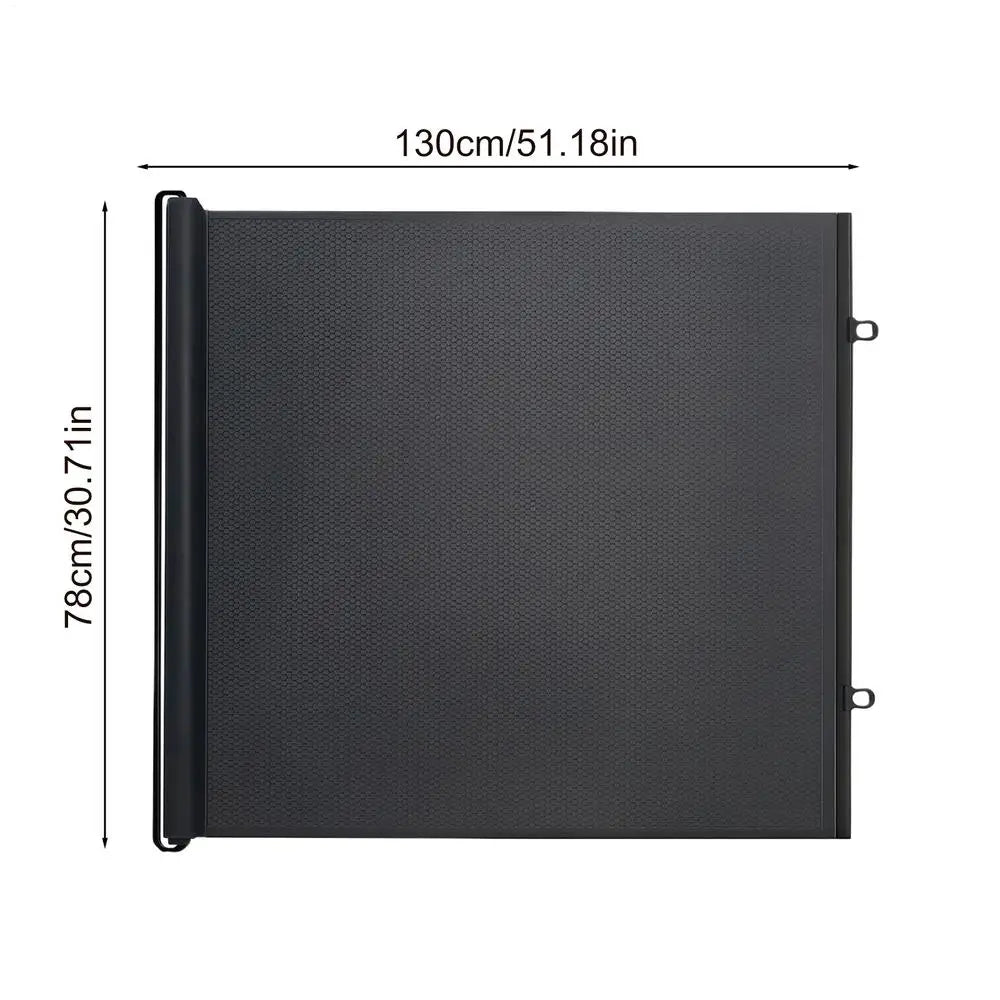 Puerta retráctil de malla para mascotas, sin necesidad de taladrar. Puerta extensible de protección infantil. Barrera protectora de malla para mascotas en balcones y pasillos.