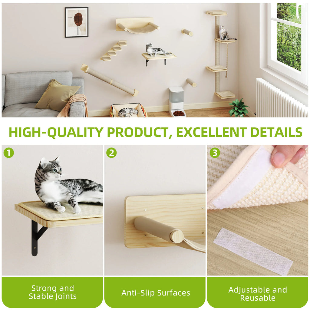 Juego de escalada de pared de 7 piezas