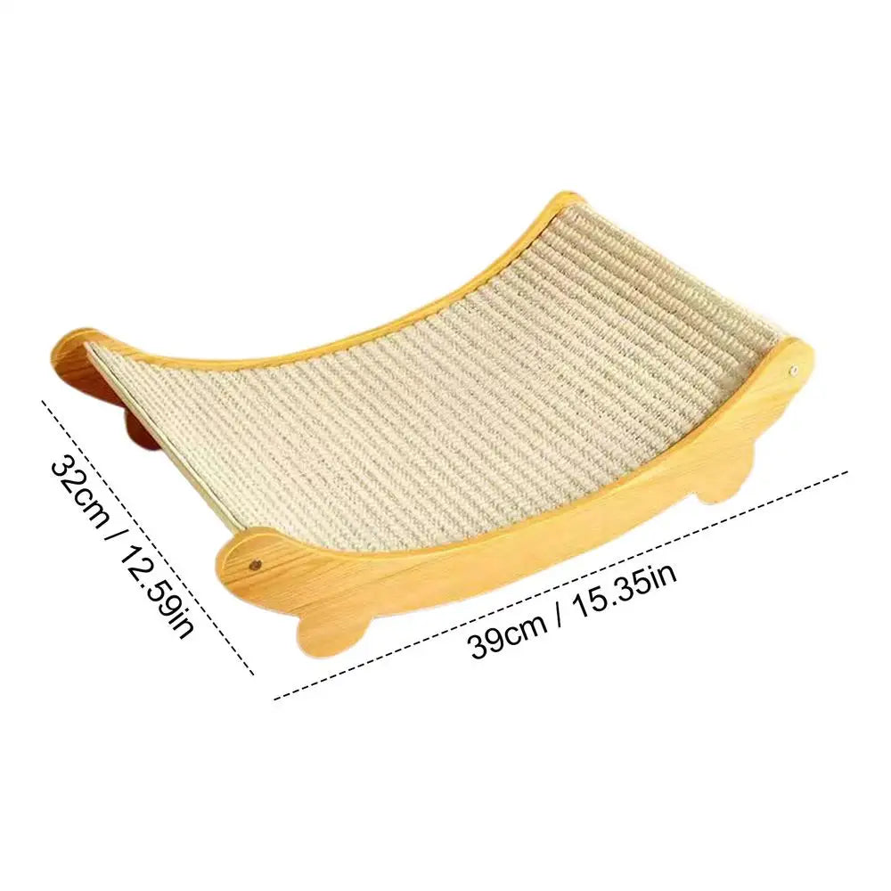 Rascador de sisal reutilizable para gatos, cama rascadora para gatos