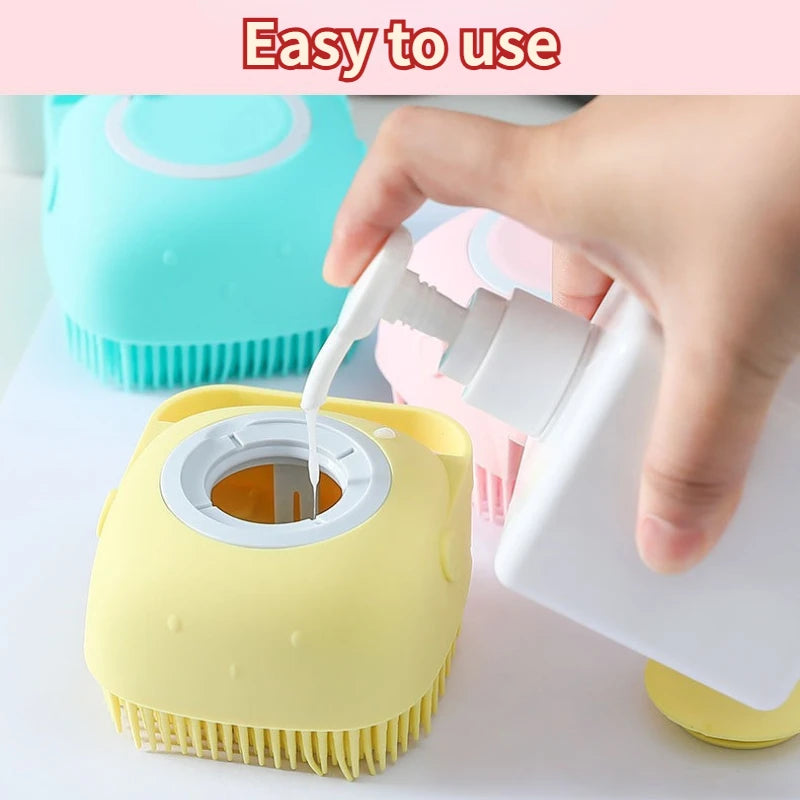 Guantes de masaje para el baño de cachorros, perros grandes y gatos, cepillo suave de silicona segura, accesorios para mascotas para perros y gatos, herramientas y productos para mascotas