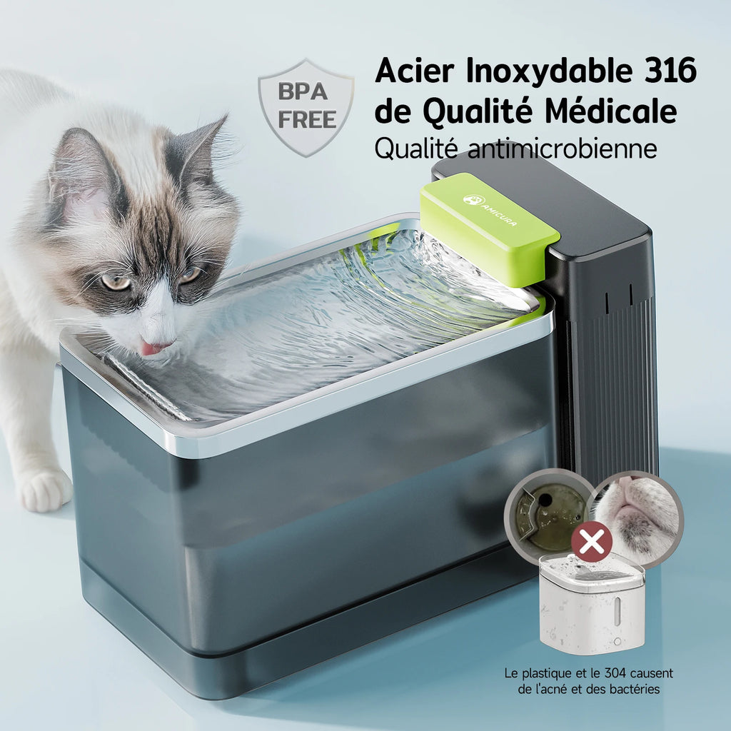 Fuente de agua de 3,3 litros de capacidad