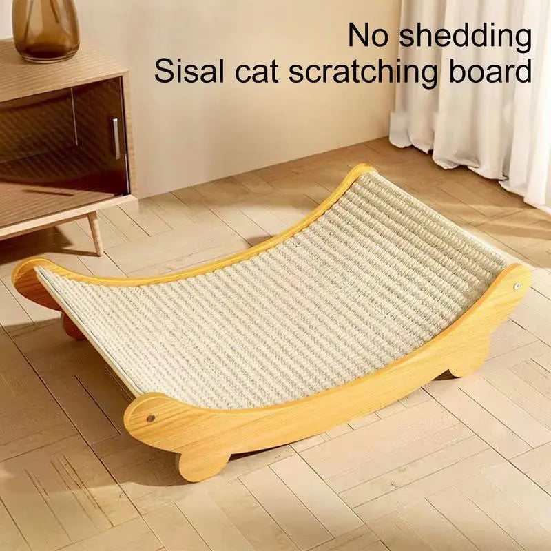 Rascador de sisal reutilizable para gatos, cama rascadora para gatos