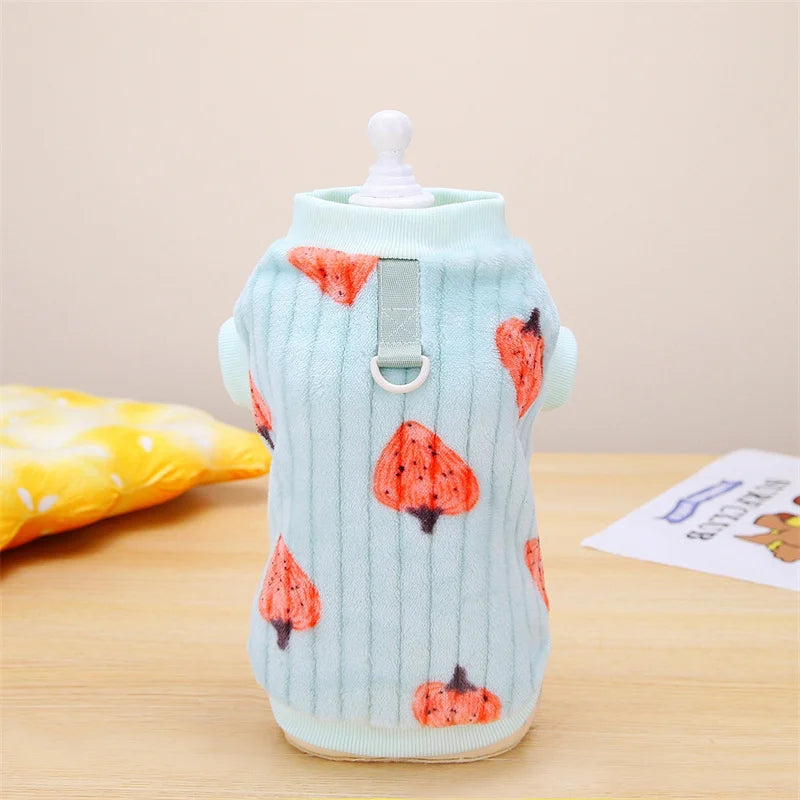 Suéter estilo coreano para gato esfinge con hebilla. Ropa de invierno cálida para mascotas.