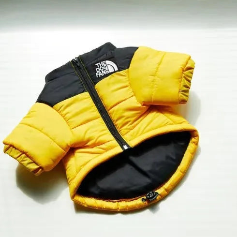 Dog Winter Coat,Warm Dog Coat with Fleece Lining&Zipper, High Collar Waterproof Jacket, Pet Cold Weather Coats for Small Dogs