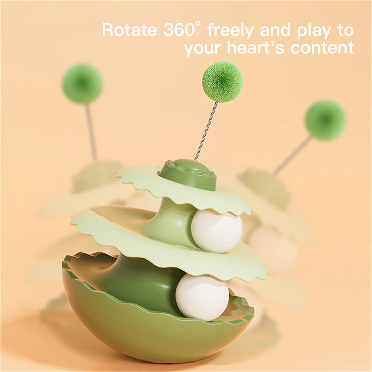 Nuevo juguete giratorio para gatos, ideal para su entretenimiento. Un juguete interactivo que estimula a tu gato y te entretiene. Pelota rompecabezas para gatitos.