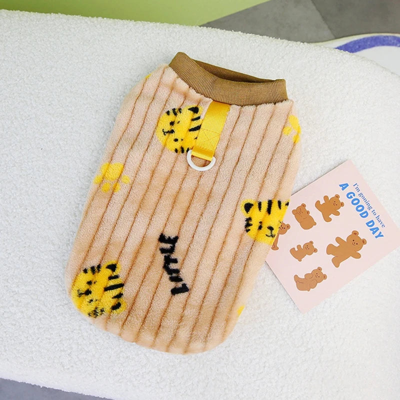 Suéter estilo coreano para gato esfinge con hebilla. Ropa de invierno cálida para mascotas.