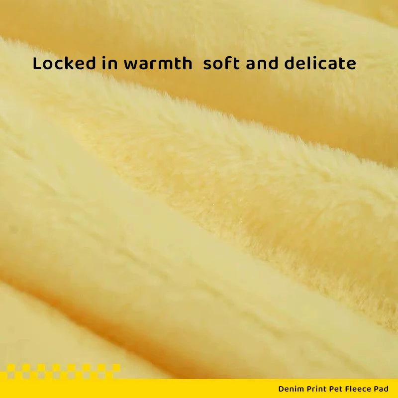 Cama suave de terciopelo para mascotas, almohadilla cálida para dormir para perros pequeños, medianos y grandes