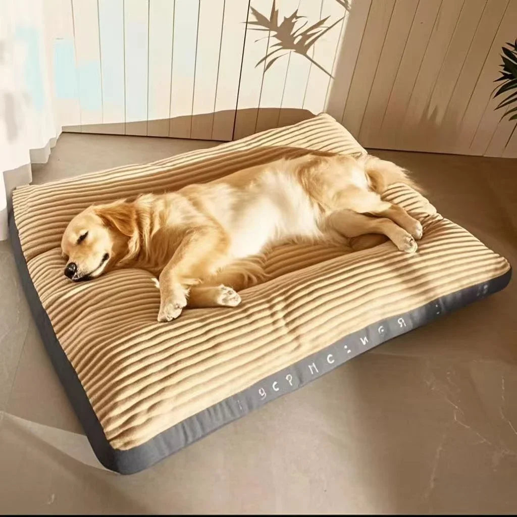 Colchoneta de pana para perros medianos y grandes, cama extragrande para mascotas, sofá grueso para perros, funda extraíble y lavable.