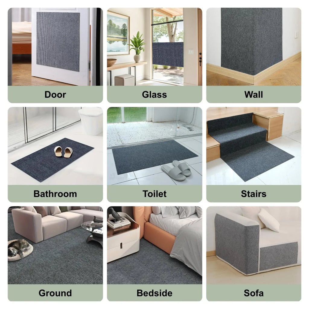 Protector de pared autoadhesivo antiarañazos para gatos, sofá, bricolaje, protección contra arañazos de gatos, patas afiladas, recortable, alfombra, rascador para gatos