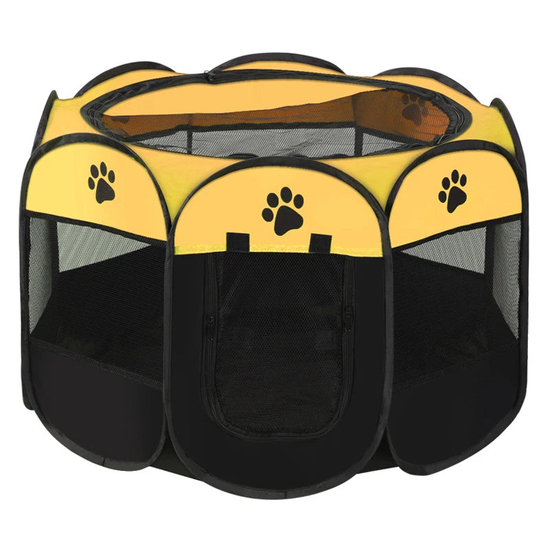 Parque plegable para mascotas, caseta para perros, accesorios de camping, jaula octogonal para mascotas, valla, parque de juegos exterior, refugio para cachorros