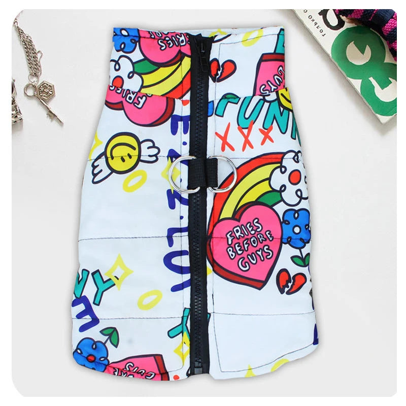 Chaqueta impermeable de moda para perros grandes, ideal para otoño e invierno. Abrigo para mascotas con hebilla de tracción. Disponible en tallas para Doberman Pinscher y Golden Retriever.