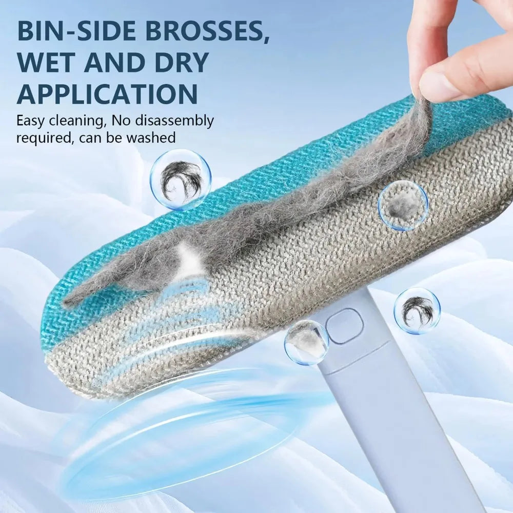 Kit para eliminar el pelo de mascotas. Guantes reutilizables antiestáticos de doble cara. Elimina el pelo de perros y gatos. Limpia alfombras y sofás.