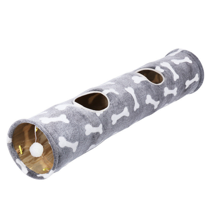 Túnel para Gatos Arcoíris, Tubo Resistente a los Arañazos y Plegable.