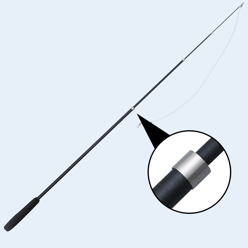 Juguete Caña Telescópica Gato Conjunto Palo con Pluma