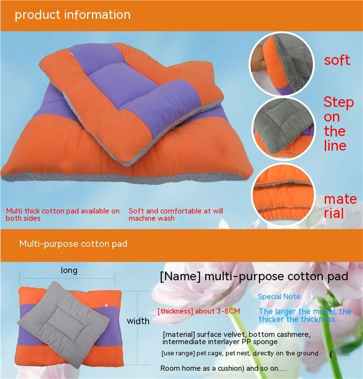 Cojín Cama Almohadilla Suave Cómodo y Cálido para Perro Gato Mascotas