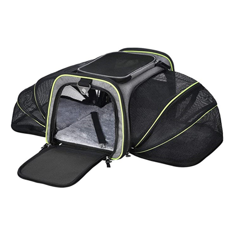 Mochila Transporte Extensible Mini Parque Portátil para Perro Pequeño y Gato