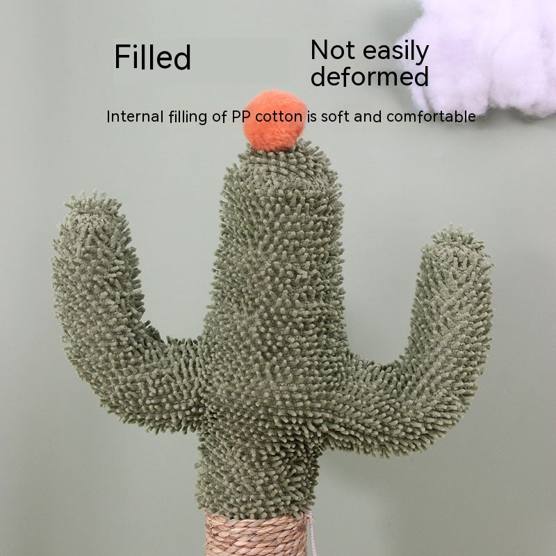 Juguete Rascador Estructura de Escalada para Gatos Cactus de Sisal