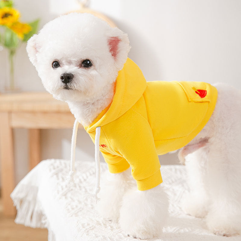 Ropa Sueter con Capucha para Perro Gato Mascotas