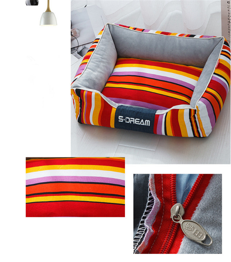 Cama para Mascota Cálida Invierno Extraíble y Lavable Perro Gato