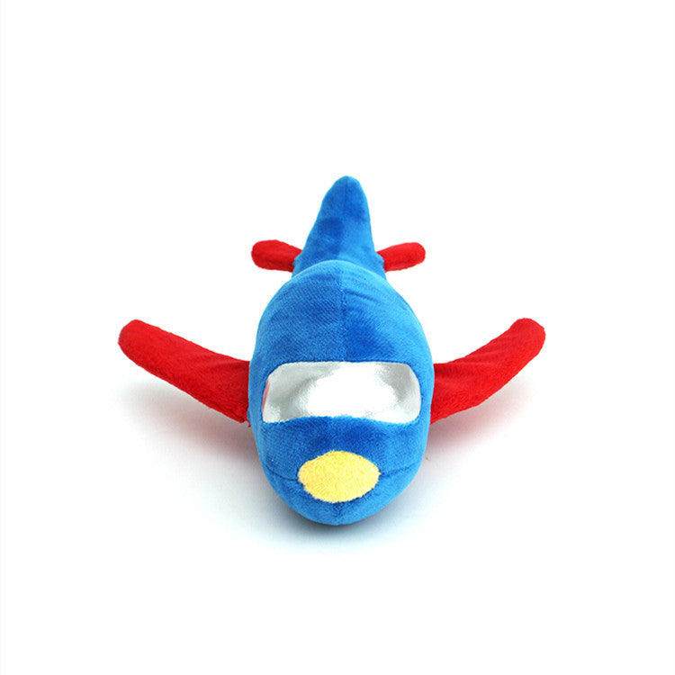 Juguete Peluche Avión  Cohete para Perro Mascota Resistente a Mordeduras