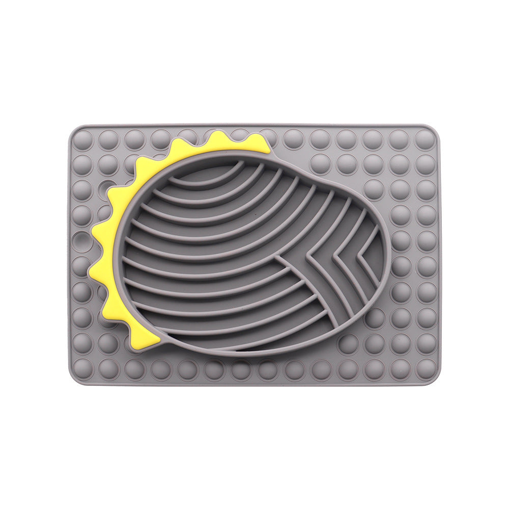 Comedero para Perro Gato Mascota de Alimentación Lenta con Tapete para Lamer