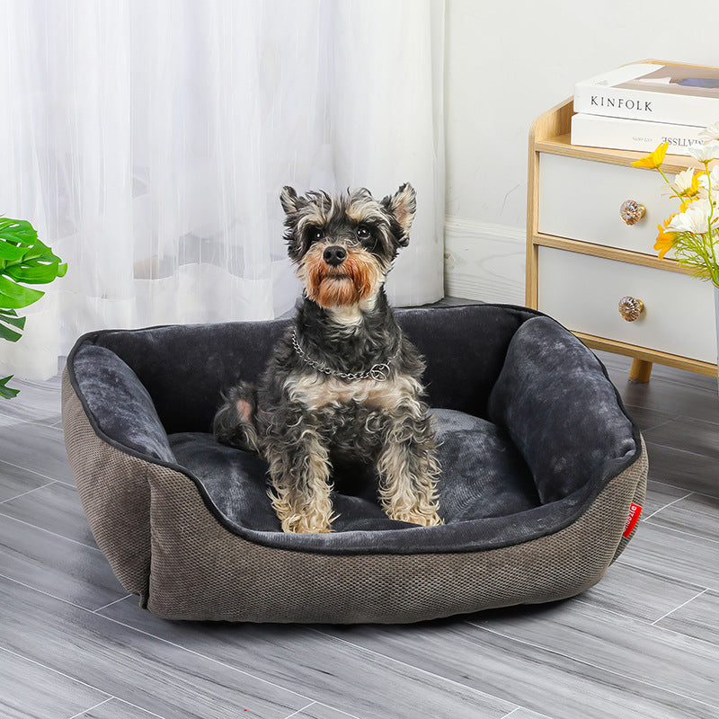 Cama Calida y Confortable con Terciopelo para Perro Gato Mascota