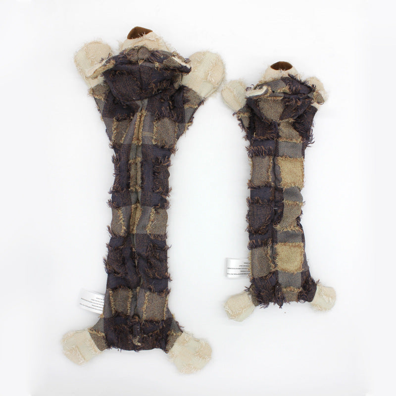 Muñeco Oso de Trapo de Felpa para Perro Gato Mascota