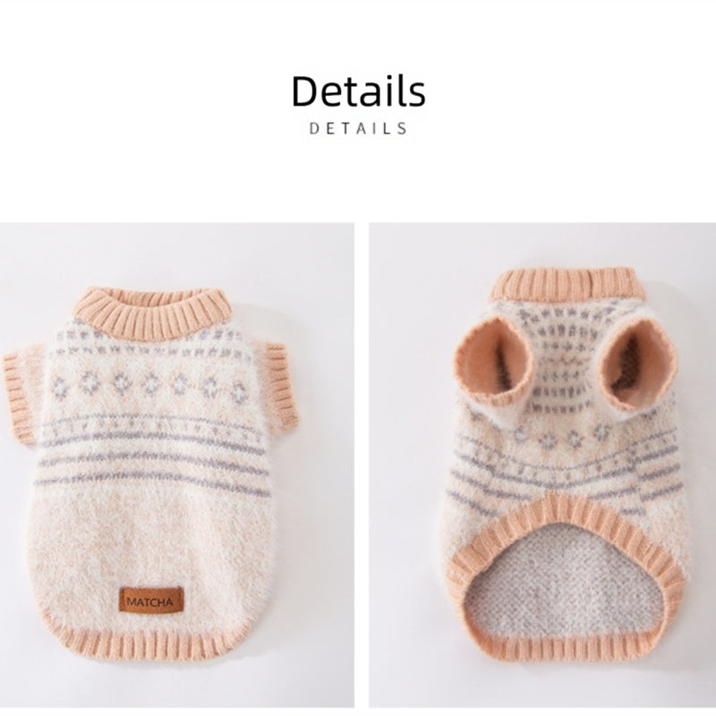 Suéter Cálido para Otoño e Invierno Grueso y Suave para Perro Mascota