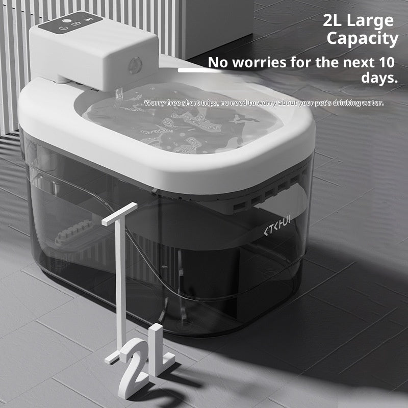 Bedero automático de Agua para Gato Perro Mascotas con Filtro Silencioso de Inducción Inteligente