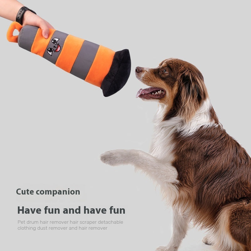 Cono Señalizacion de Carretera de Juguete Peluche para Perro Resistente a Mordeduras