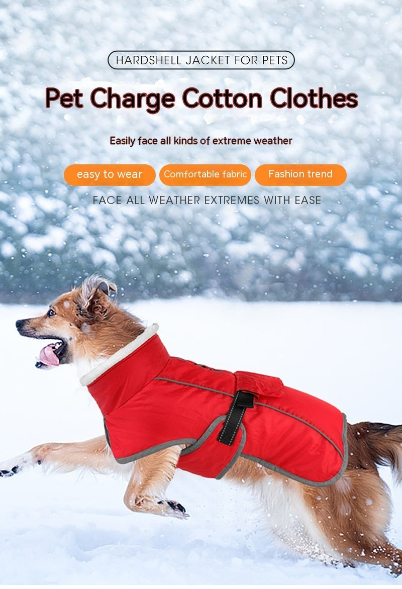 Abrigo Acolchado de Algodón para Perro Mascota Invierno,