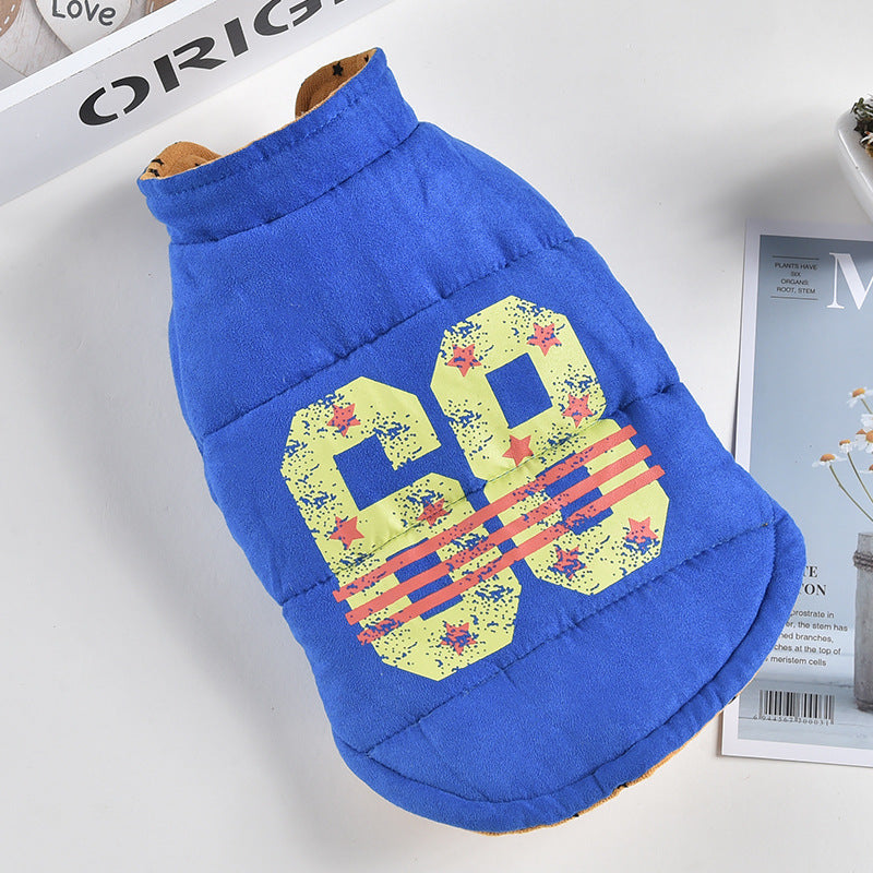 Chaleco de Doble Cara Otoño e Invierno para Perro Mascota