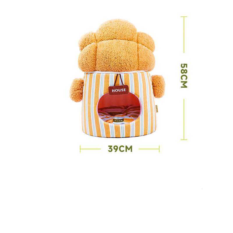 Cama Cerrada de Fantasia para Gato Mascotas