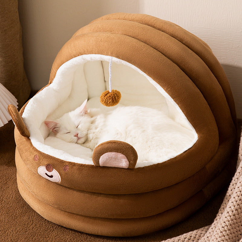 Cama Nido Cálido para Gato Otoño e Invierno