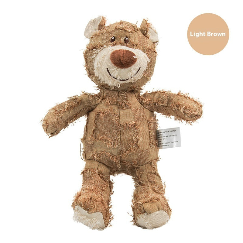 Juguete Oso Peluche con Sonido para Mascota Perro